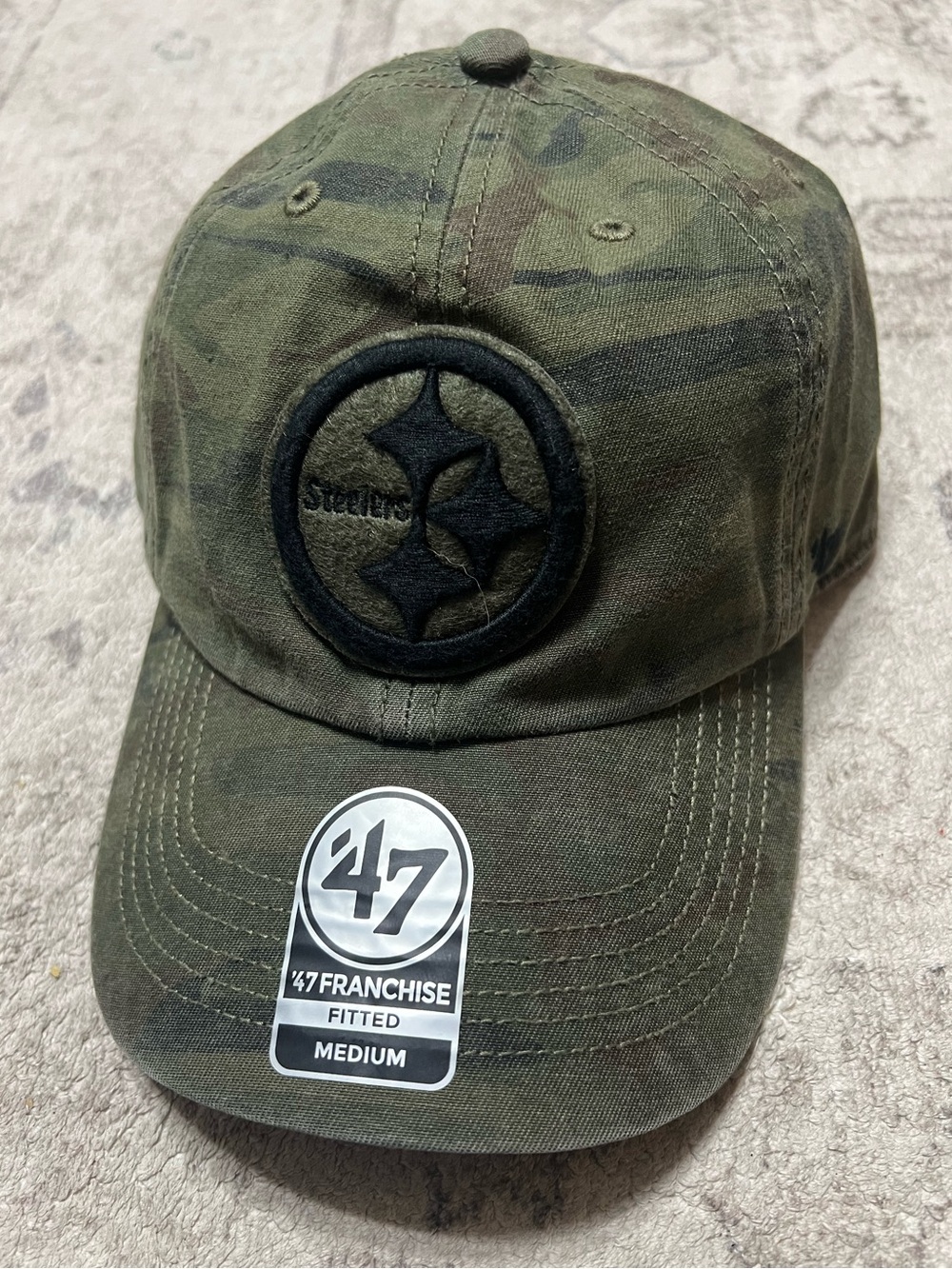 '47 Brand Pittsburgh Steelers camouflage franchise fitted cap Medium NFL